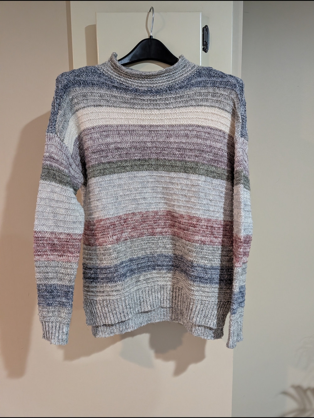 Striped Multicolor Crewneck Sweater - Women